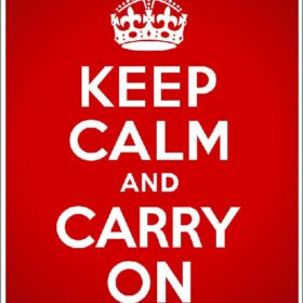 Keep Calm And Carry On Poster vinyl sticker