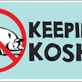 Keeping It Kosher Jewish Funny Sign Vinyl Sticker