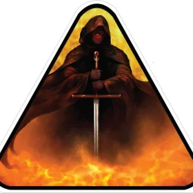 Knight-Slauterer-Torturer-In-Fire-Vinyl-Sticker-1