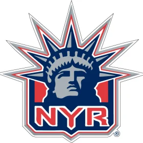 New York Rangers Hockey Lady Liberty Retro Blue And Red Logo NHL Team Spirit Nation Pride Sports vinyl sticker / printed vinyl decal
