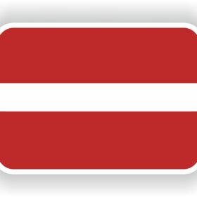 Latvia Latvian Latvia flag vinyl sticker