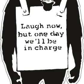 Laugh-Now-Banksy-Monkey-Wall-Art-vinyl-sticker