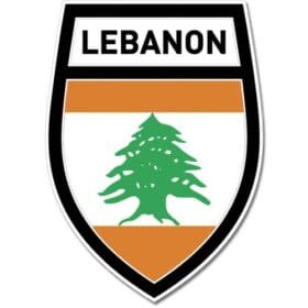 Lebanon Shield Crest Black Wall Window Car Vinyl Sticker
