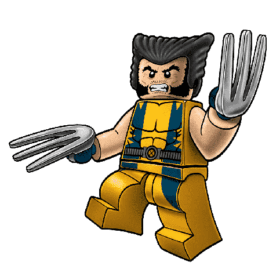 Lego Superheroes Marvel Characters Wolverine vinyl sticker