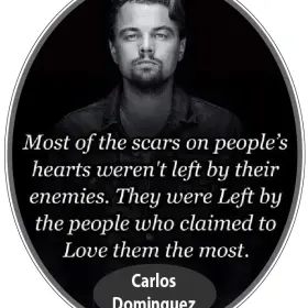 Leonardo DiCaprio Emotional Quote Heartbreak Wisdom Love Betrayal Deep Feelings Dark Aesthetic Motivational Sad Reality Life Lessons vinyl sticker