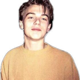 Leonardo Wilhelm DiCaprio Young Child Teen Actor Vinyl Sticker