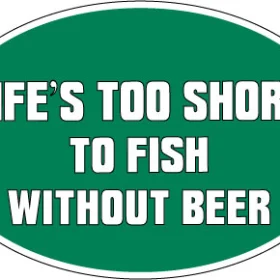 Life is too short vinyl Sticker