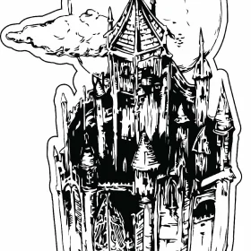 Lil Peep And Lil Tracy ​Castles Fan Art Vinyl Sticker