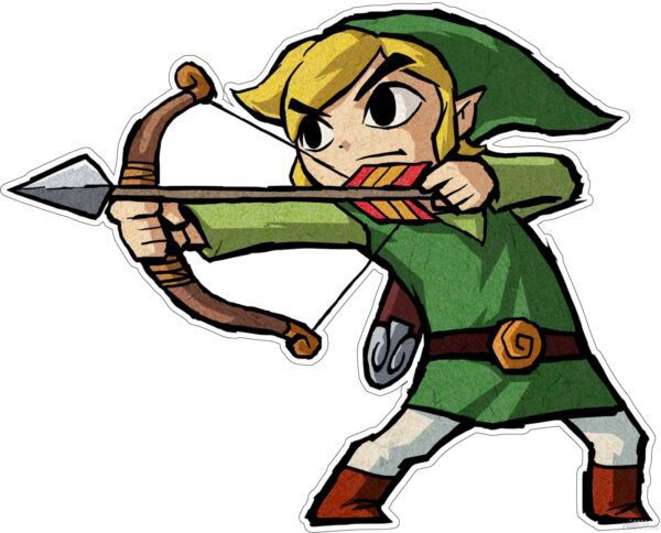 Link Bow Toon vinyl sticker printed