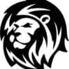 Lion Head Heraldic Symbol Cut Out Vinyl Decal