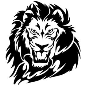 Lion Tiger Wild Cat Cutout Vinyl Decal