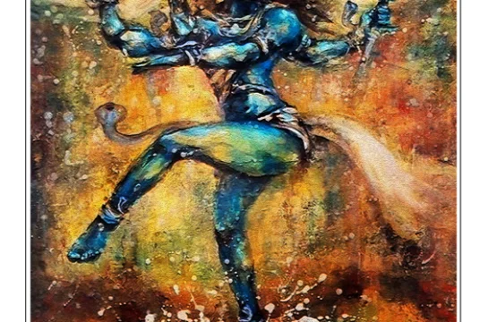 Lord Shiva Dancing Art