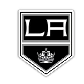 Los Angeles Kings Royal LA Crest Iconic NHL Hockey Logo Black Border Crown Emblem Team Pride vinyl sticker