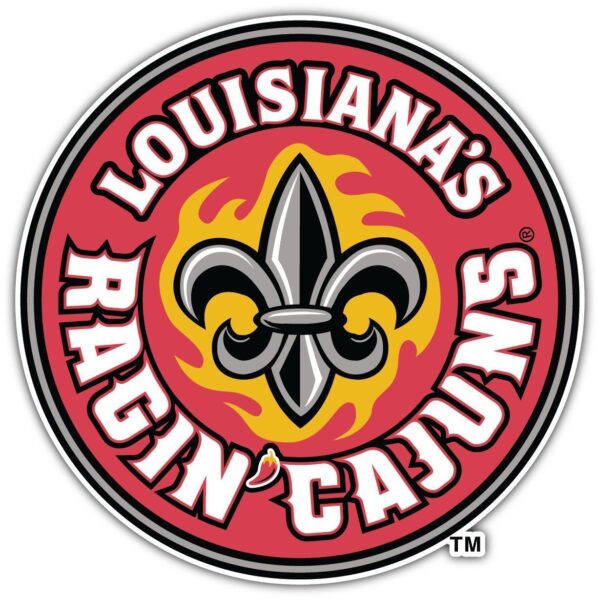 Louisiana's Ragin Cajuns 1 vinyl sticker