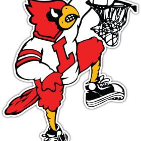 Louisville Cardinal 3 NCAA Logo vinyl sticker