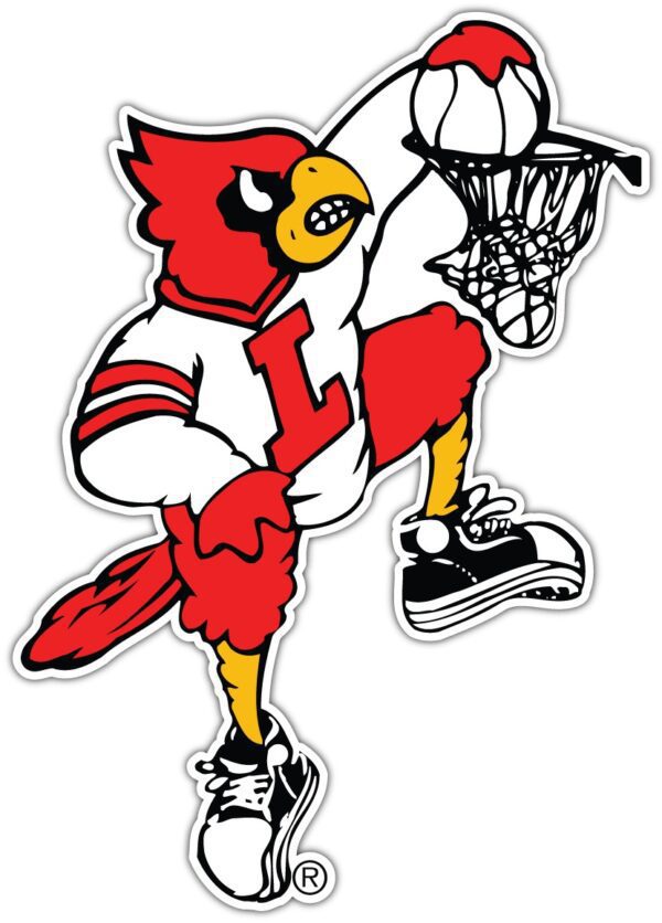 Louisville Cardinal 3 NCAA Logo vinyl sticker