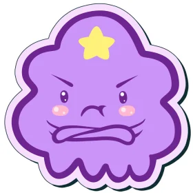 Lumpy Space Princess Adventure Time vinyl sticker