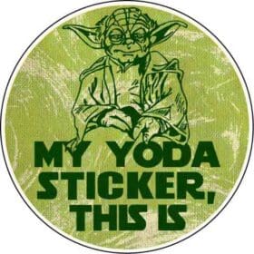 My Yoda Sticker This Is vinyl sticker