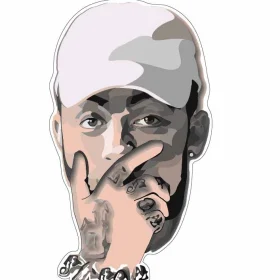 Mac Miller Portrait Picture Hip hop Rap Art vinyl sticker