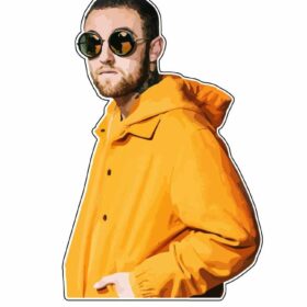 Mac Miller Rapper Larry Fisherman vinyl sticker