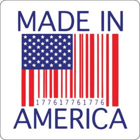 Made In America Flag vinyl sticker