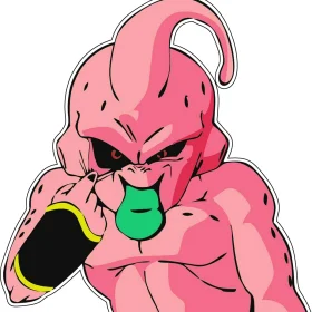 Majin Buu Peeker Dragon World Vinal Sticker