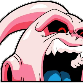Majin Buu Peeker vinyl sticker