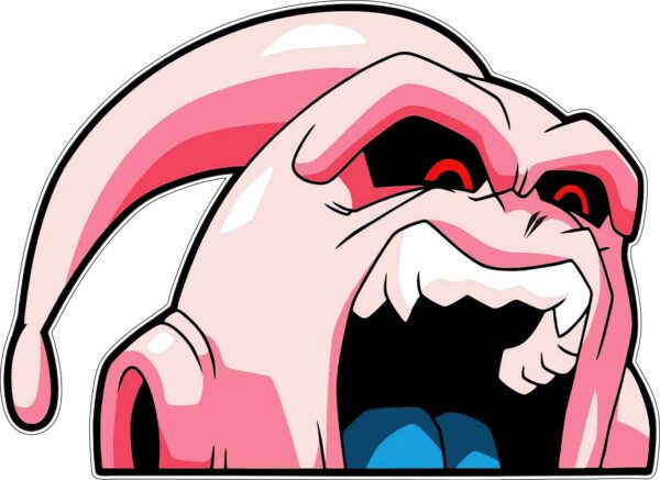 Majin Buu Peeker vinyl sticker