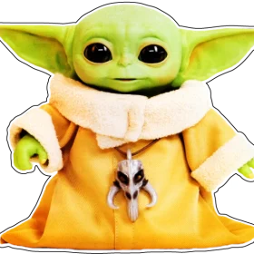 Mandalorian Din Grogu Child Baby Yoda Star Wars Movie vinyl sticker