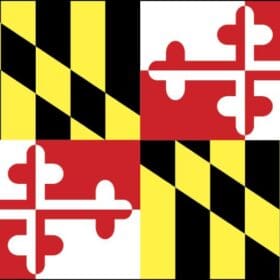 Maryland State Flag Wall Window Car Vinyl Sticker Decal