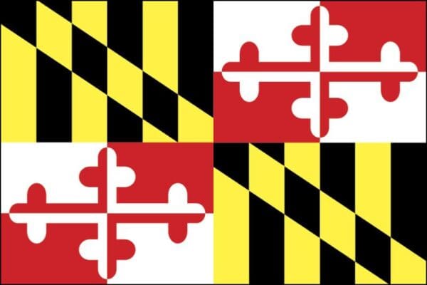 Maryland State Flag Wall Window Car Vinyl Sticker Decal