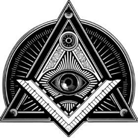 Masonic Illuminati Eye Symbol vinyl sticker