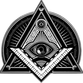 Masonic Illuminati Eye Symbol vinyl sticker