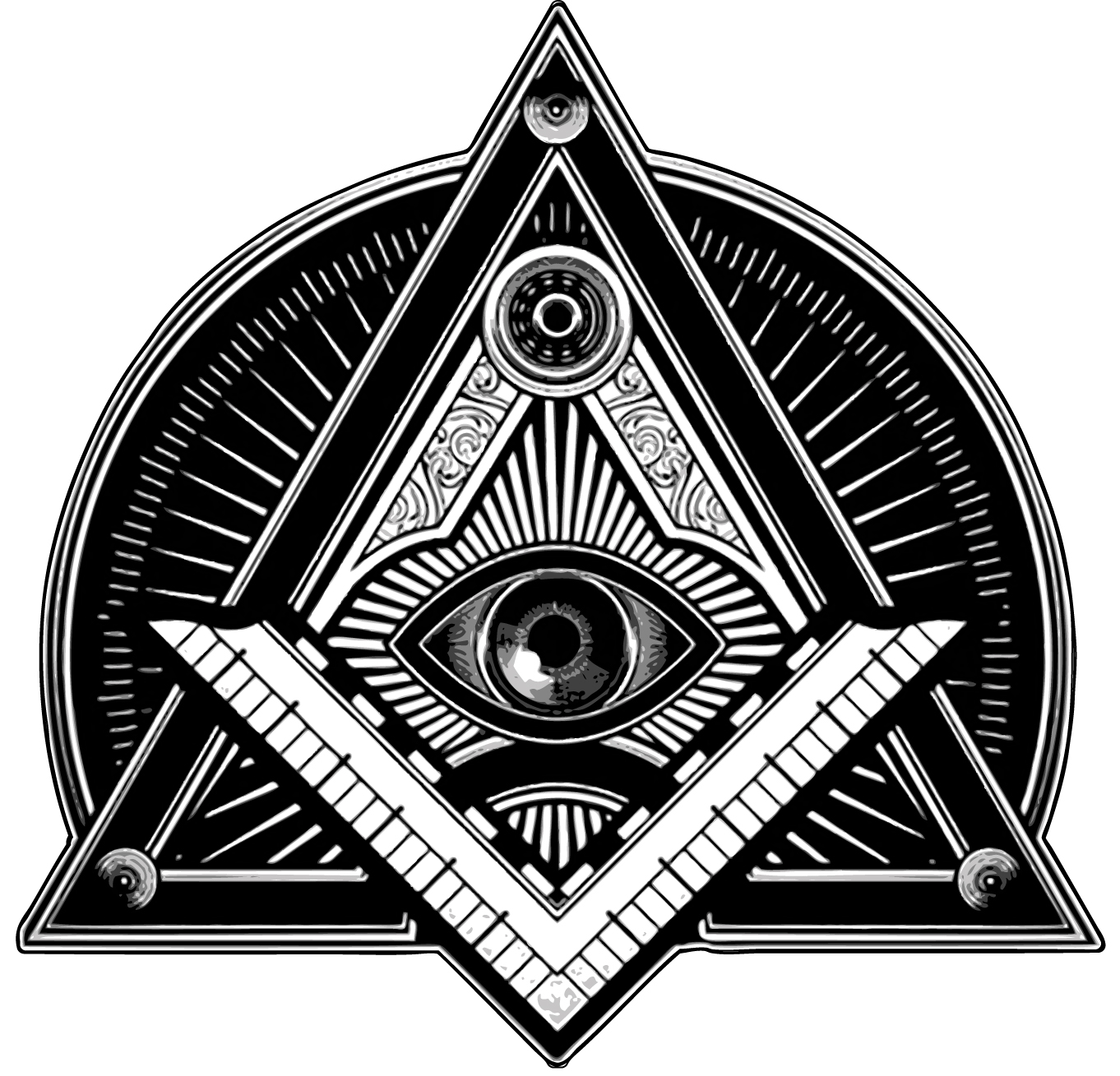 Masonic Illuminati Eye Symbol vinyl sticker printed vinyl decal - AG Design