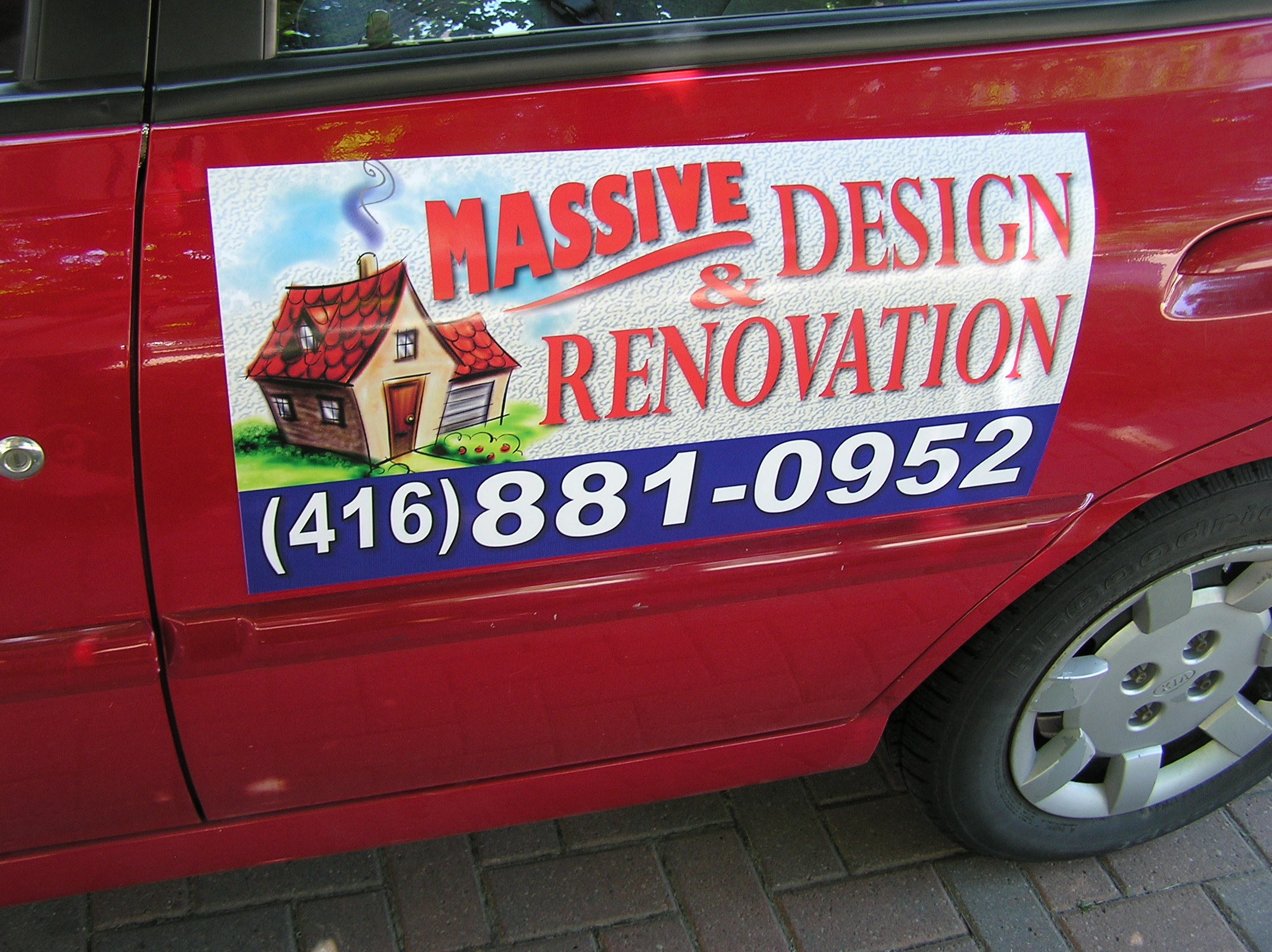Design and Renovation printed magnet signs