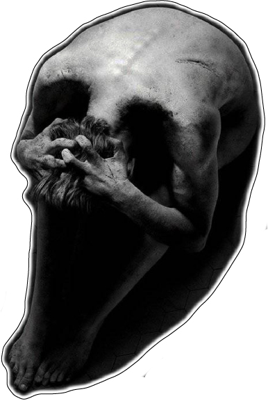 Master Your Demons Human Figure Photography Dark Gothic Skull Vintage Tattoo Style Art vinyl sticker Master Your Demons Human Figure Photography Dark Gothic Skull Vintage Tattoo Style Art vinyl sticker