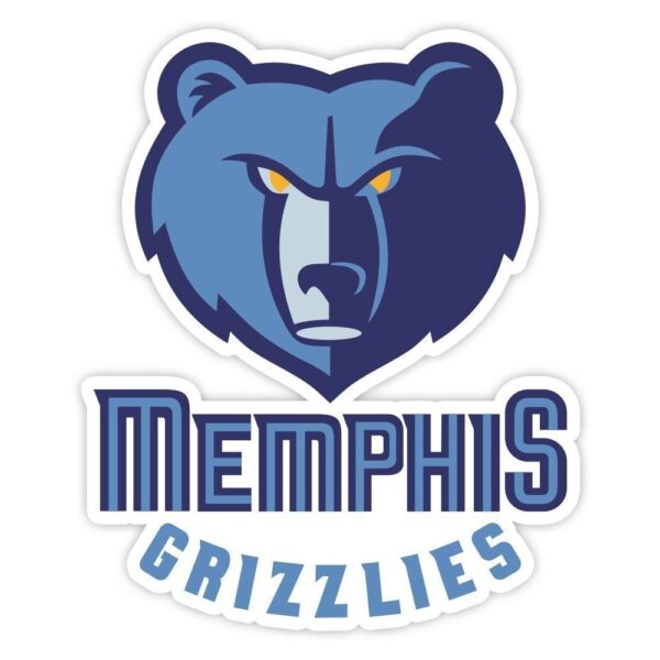 Memphis Grizzlies NBA Logo Basketball 2 vinyl sticker