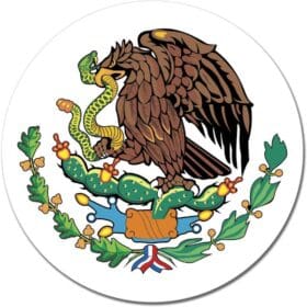 Mexico Coat of Arms Emblem Wall Window Car Vinyl Sticker