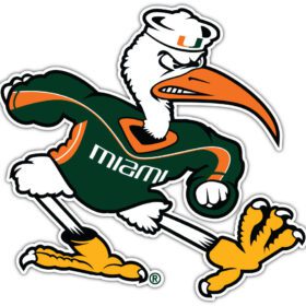 Miami Hurricanes vinyl sticker
