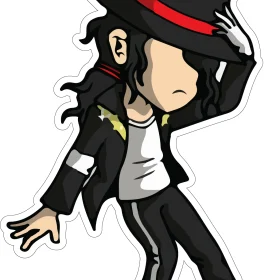 Michael Jackson Moonwalker Dance Vinyl Sticker