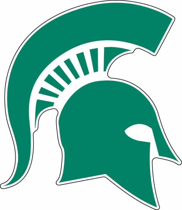 Michigan State Spartans NCAA Logo Mascot vinyl sticker