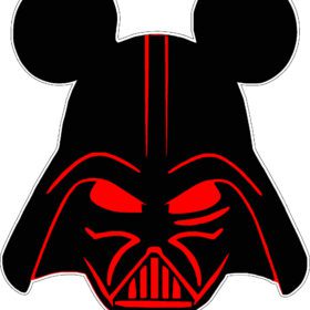 Mickey Mouse Darth Vader vinyl sticker