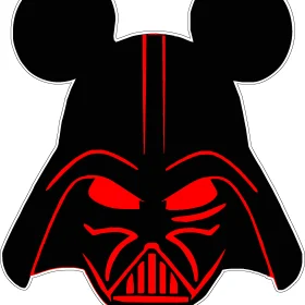 Mickey Mouse Darth Vader vinyl sticker