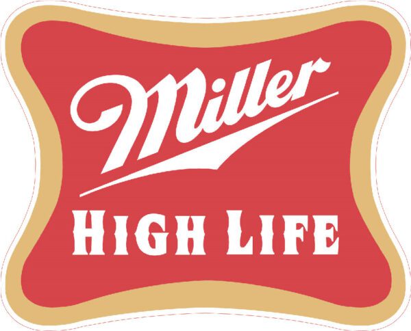 Miller Beer High Life vinyl sticker