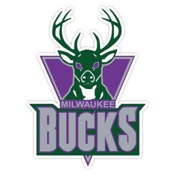 Milwaukee Bucks NBA Logo Basketball vinyl sticker