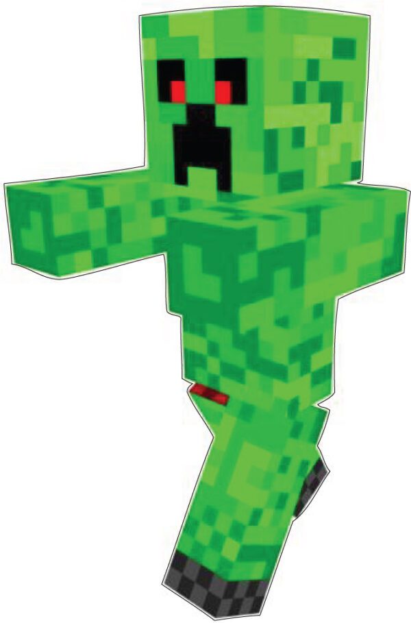 Minecraft Biped Creeper vinyl sticker