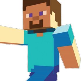 Minecraft Steve Walking vinyl sticker