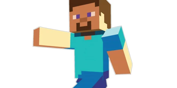 Minecraft Steve Walking vinyl sticker