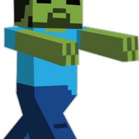 Minecraft Video Game Zombie Vinyl Sticker
