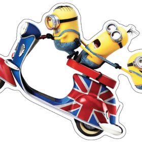 Minions Despicable Me Bob Kevin Stuart British vinyl sticker